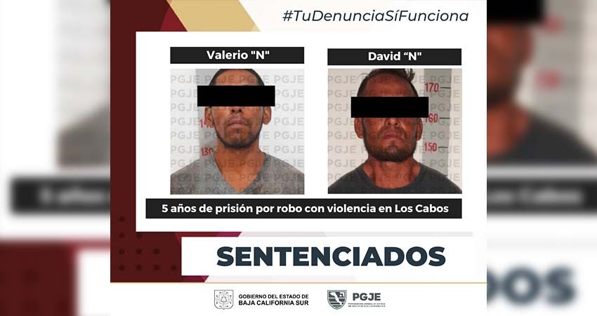 Sentencian a 5 años 4 meses en prisión a los culpables de robo con violencia