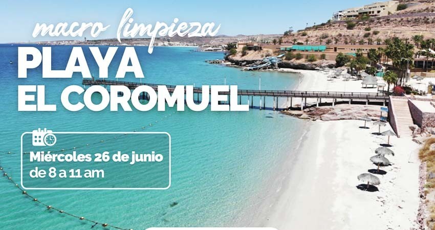 Invitan a la ciudadanía a participar en la macro limpieza de la playa El Coromuel