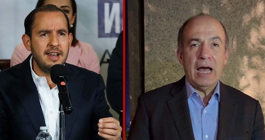 Felipe Calderón y Marko Cortés se culpan de 'la caída' del PAN