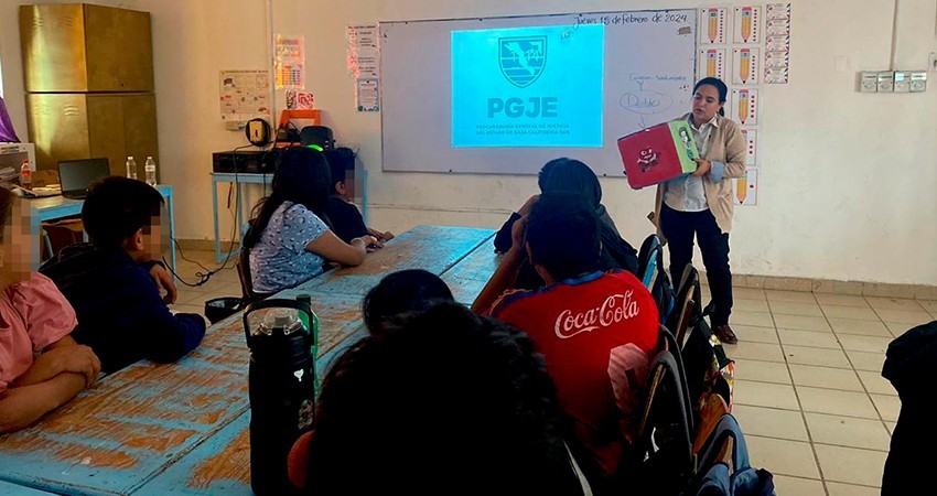 Llega PGJE a 846 infantes para sembrar en sus mentes la semilla de la cultura de paz