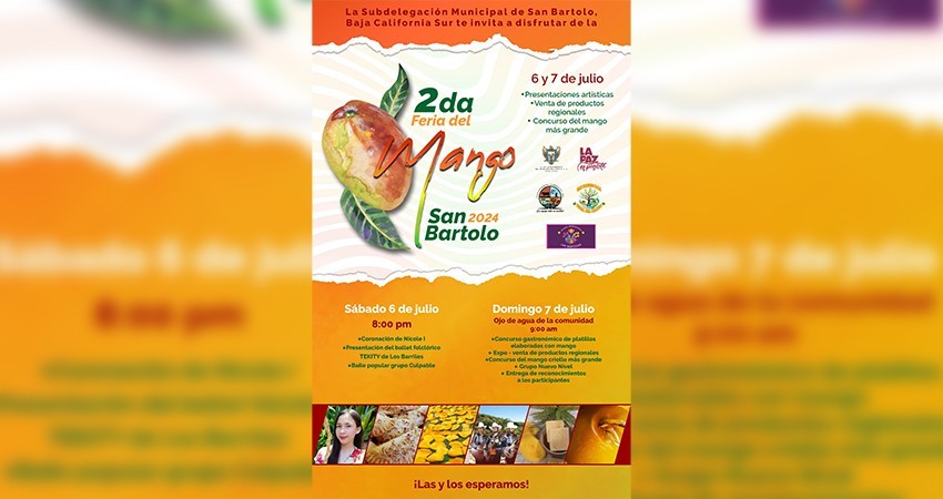 Invitan a la segunda Feria del Mango en San Bartolo