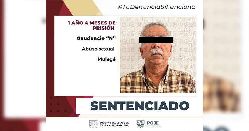 Condenan a Gaudencio “N” por el delito de abuso sexual contra una niña