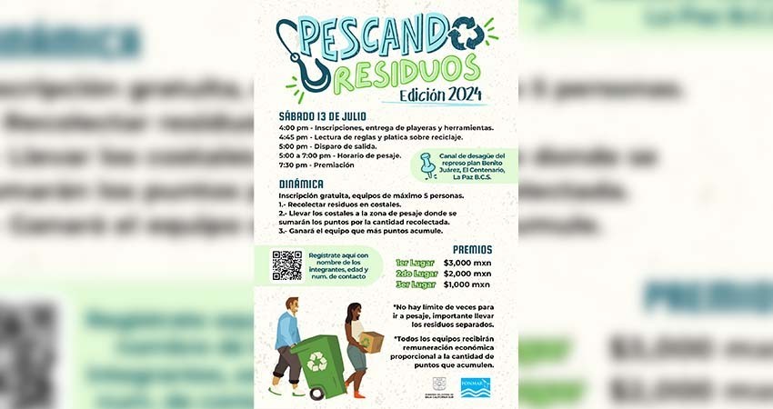 Invita FONMAR a participar en torneo “Pescando residuos”