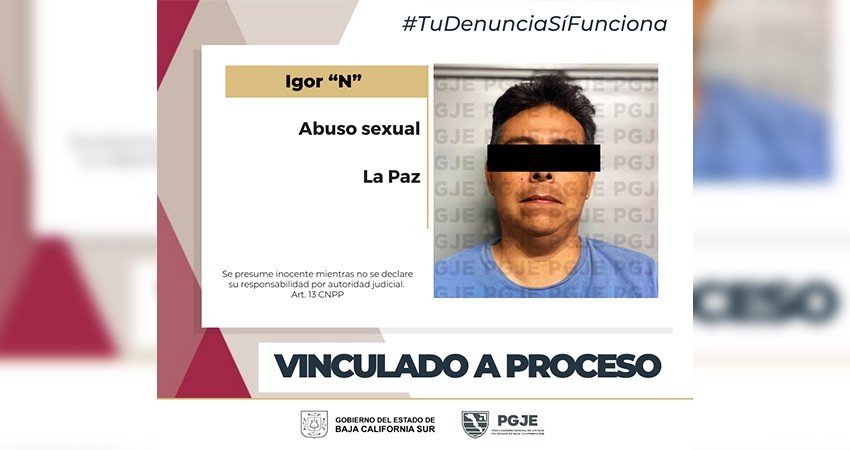 Vinculan a proceso a Igor “N” por el delito de abuso sexual agravado