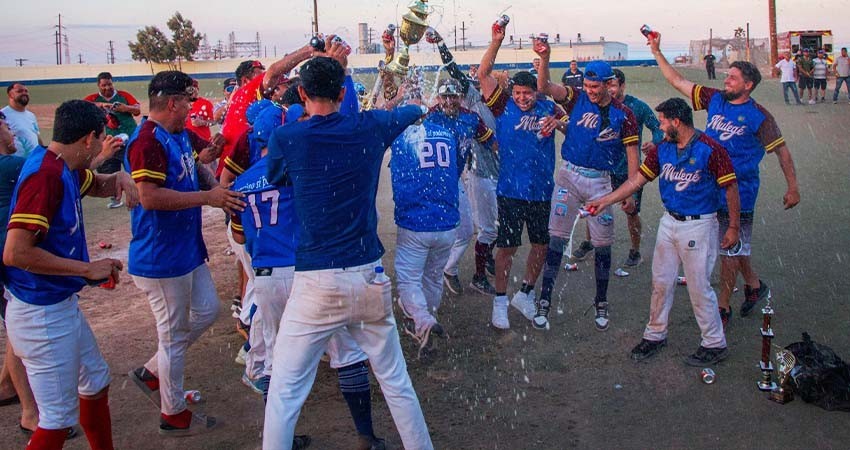Equipo mulegino se coronó campeón del torneo estatal de béisbol de primera fuerza