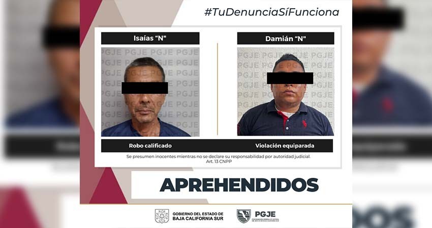 Cumplimenta PGJE órdenes de aprehensión por violación y robo