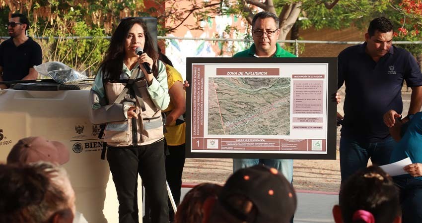 Anuncia OOMSAPAS La Paz proyectos de red de alcantarillado y agua potable en Calafia