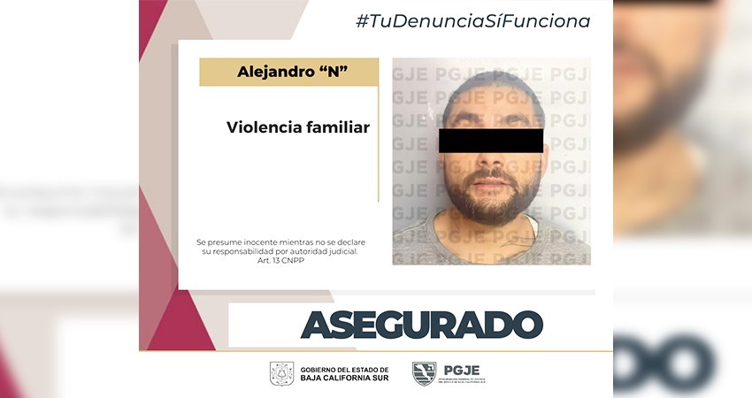 Detienen a Alejandro “N” buscado en Baja California por violencia familiar