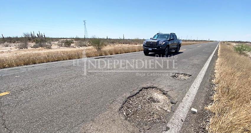 Transpeninsular presenta avances importantes de reparación; estima gobernador concluir entre octubre y noviembre
