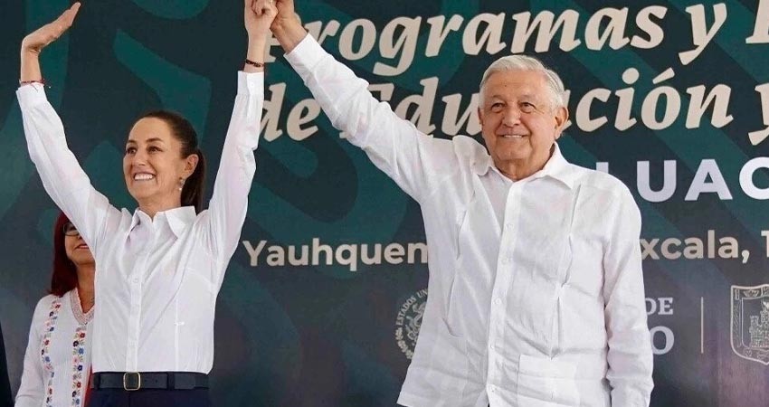 AMLO y Sheinbaum destacan “transición histórica” al concluir gira por el país