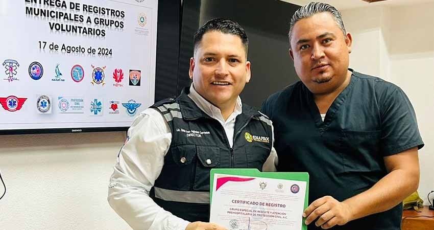Entrega Protección Civil certificados de voluntariado a 16 agrupaciones en el municipio