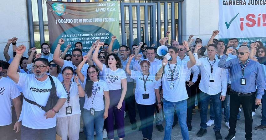 Jueces y magistrados de BCS se unen al paro nacional en rechazo a la reforma Judicial