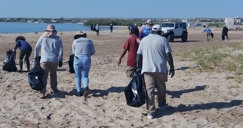 Tras jornada de limpieza, se recolectaron más de 92 kilos de residuos en playa El Comitán