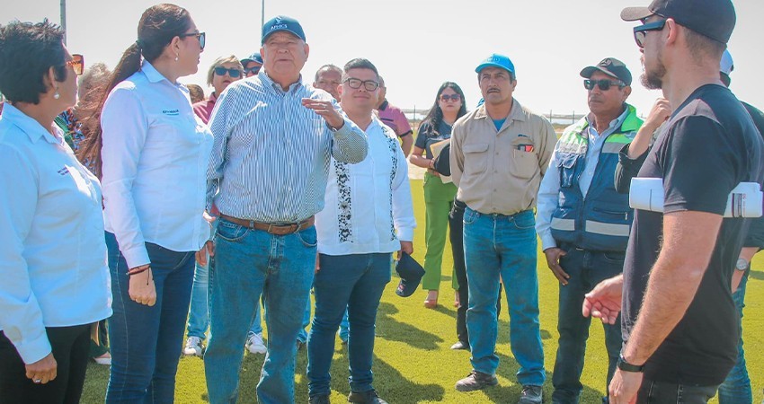 Supervisa gobernador Castro Cosío obras de mejoramiento urbano en Mulegé