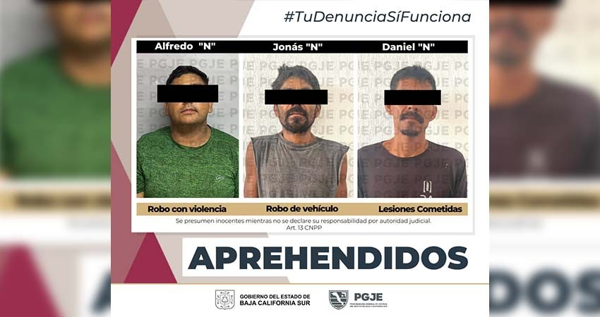 Fueron cumplimentadas 3 órdenes de aprehensión por diversos de género