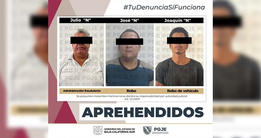 Cumplimenta PGJE tres órdenes de aprehensión