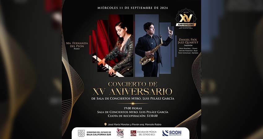 Invitan al concierto de aniversario de la sala de conciertos maestro “Luis Peláez García”