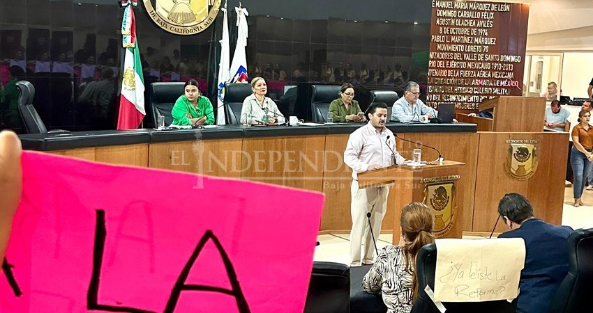 Por mayoría de votos, Congreso de BCS avala la reforma Judicial