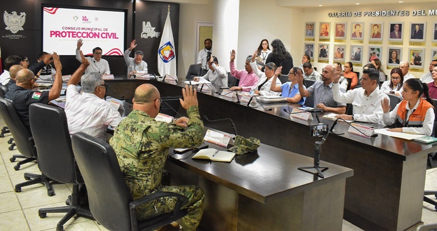 Se prepara Ayuntamiento de La Paz ante posible presencia de fenómeno hidrometeorológico