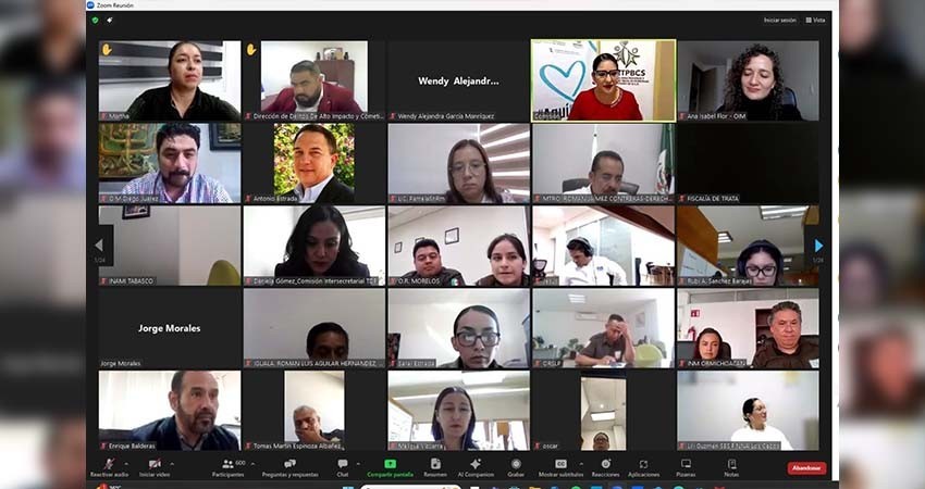 Realiza BCS primer encuentro nacional entre comisiones de trata y búsqueda de personas de los estados