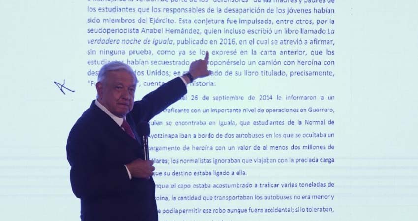 Envía AMLO carta a padres y madres de estudiantes de Ayotzinapa: ‘Nunca dejamos de buscar’