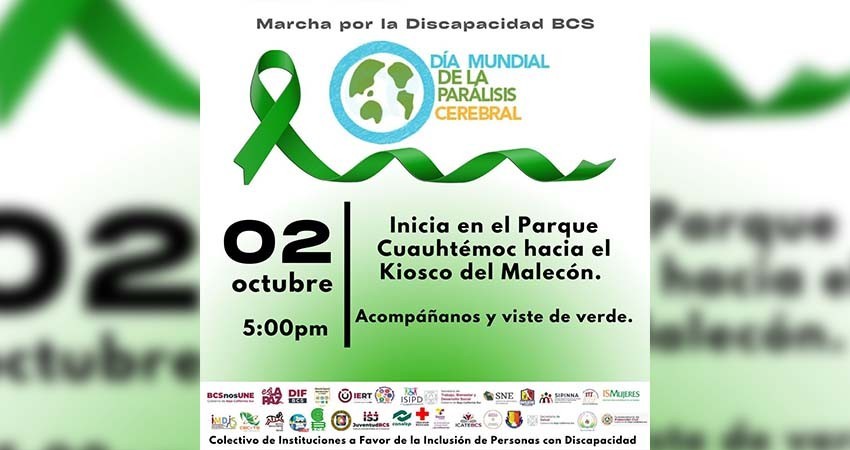 Invita la Dirección Municipal de Inclusión a la marcha por el Día Mundial de la Parálisis Cerebral