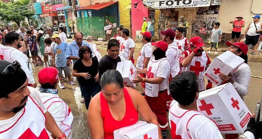Cruz Roja Mexicana exhorta a la población a donar ayuda para Guerrero