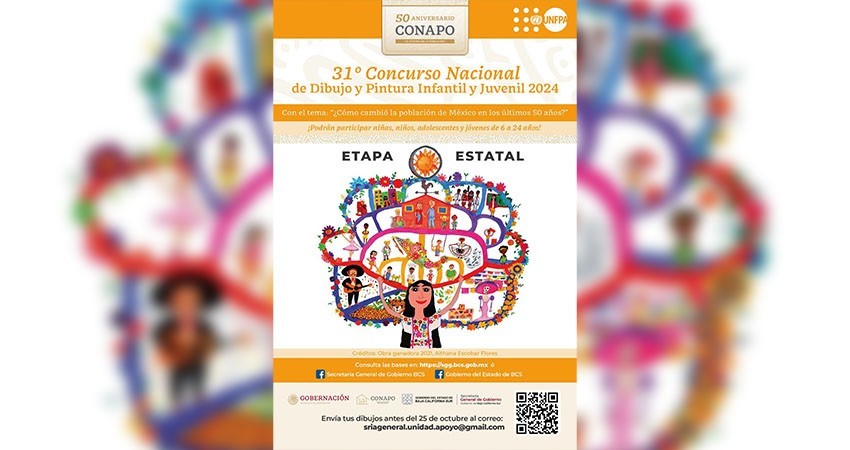Invitan a participar en la edición 31° del concurso nacional de dibujo y pintura infantil y juvenil 2024
