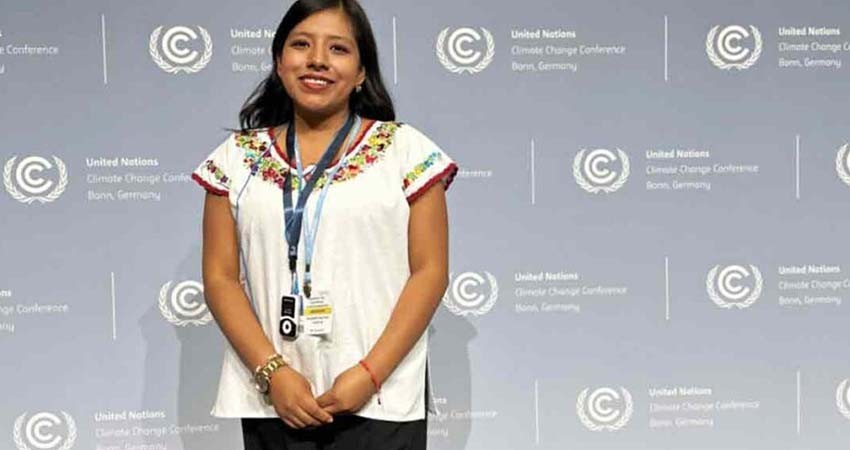 Joven zapoteca participará en conferencia de la ONU sobre cambio climático