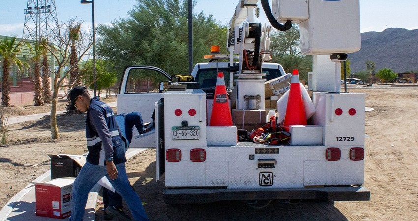 Instalan sistema de videovigilancia en el nuevo Campo Deportivo “El Piojillo”