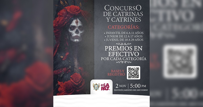 Convocan al “Concurso de Catrinas y Catrines” del Día de Muertos