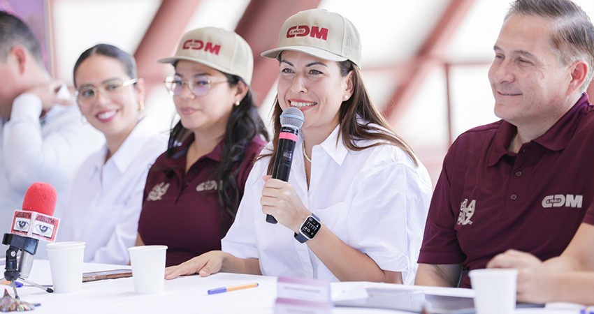 Presenta Milena Quiroga las actividades deportivas a realizarse en el CDM “El Piojillo”