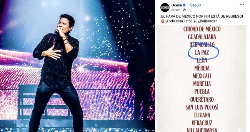 Confirmado. Chayanne se presentará en La Paz