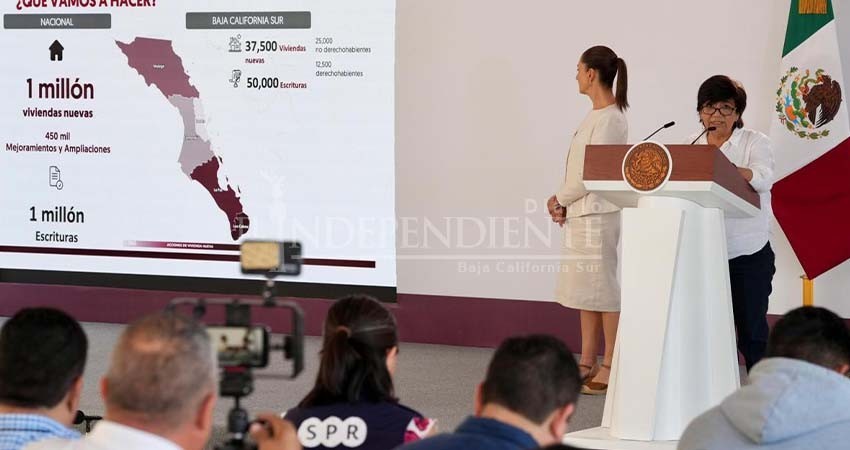 Compromete Gobierno Federal créditos de vivienda, escrituración para Sudcalifornianos