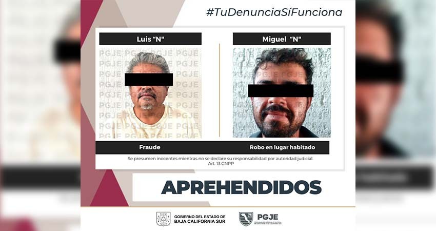 Son detenidos dos hombres por delitos de fraude y robo