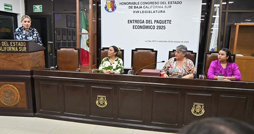 Recibe Congreso Paquete Económico del Gobierno del Estado para 2025