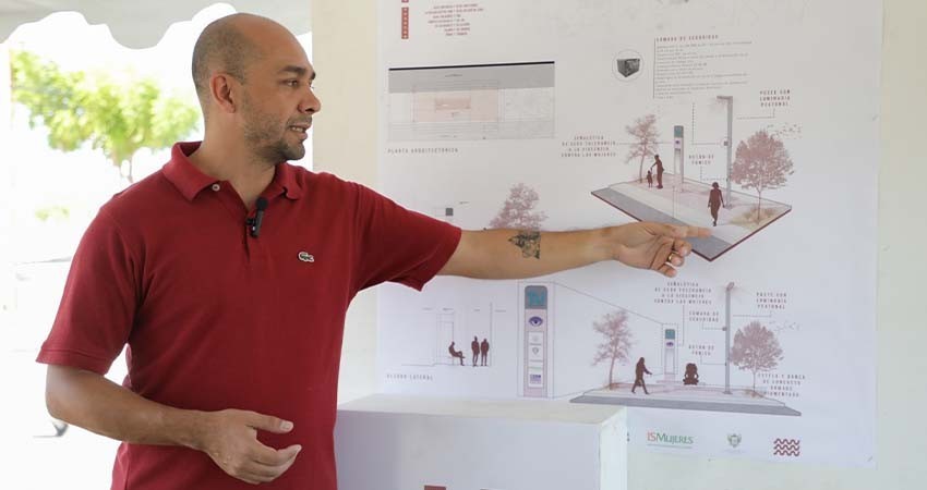 Presenta Milena Quiroga el proyecto de “Paraderos Seguros”