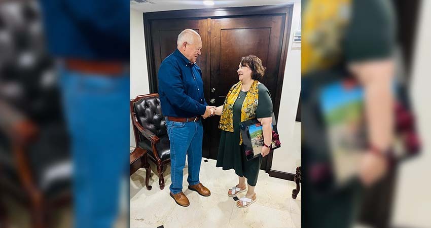 Recibe el gobernador Castro Cosío a la embajadora de México en Alemania