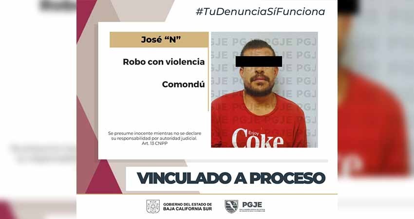 Vinculan a proceso y queda en prisión José “N” por el delito de robo con violencia