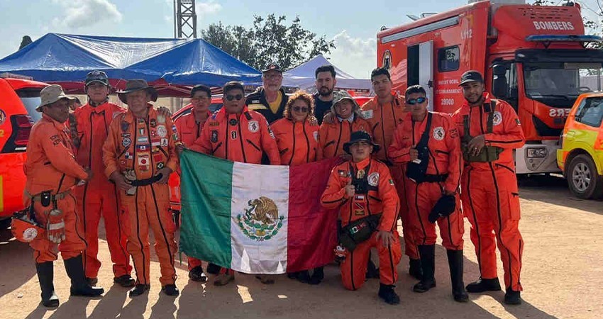 Topos Azteca llegan a Valencia para buscar a desaparecidos