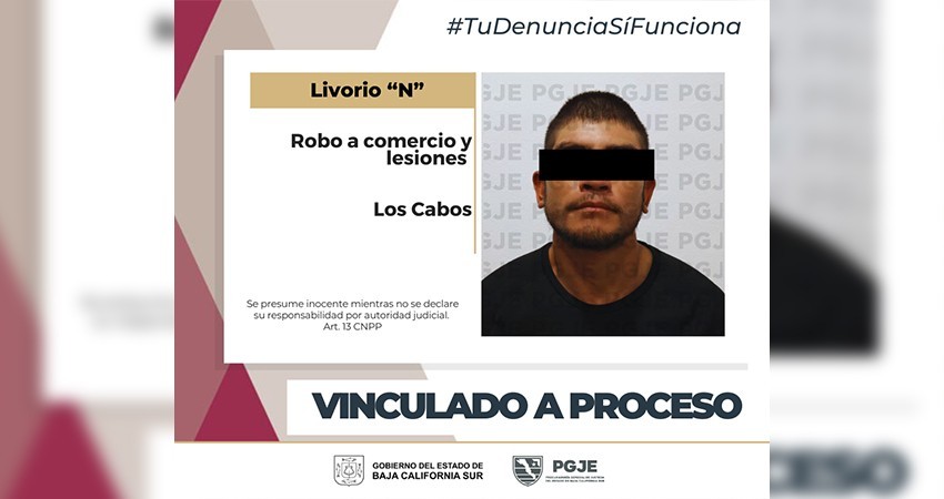 Por robo a comercio abierto al público y lesiones Livorio “N” queda vinculado a proceso