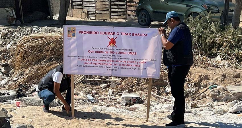 Advierten “mano dura” contra creadores de basureros clandestinos en Los Cabos