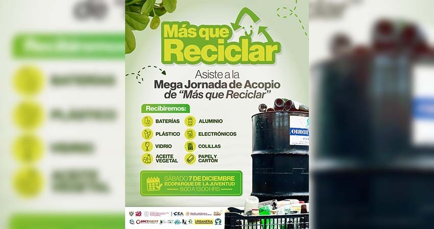 “Más que Reciclar” regresa para promover la sostenibilidad del municipio paceño