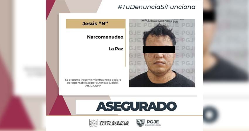 Aseguran a hombre en posesión de narcóticos
