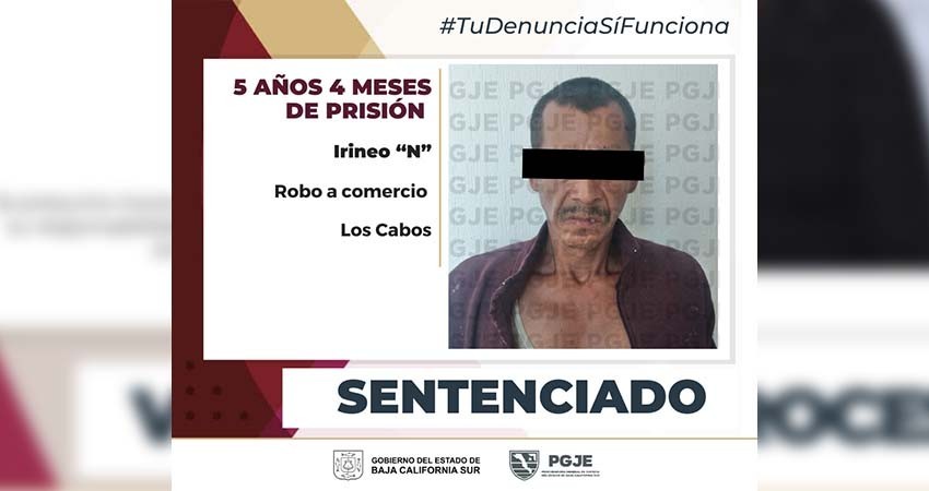 Sentencian de 5 años 4 meses en prisión a Irineo “N” por el delito de robo con violencia