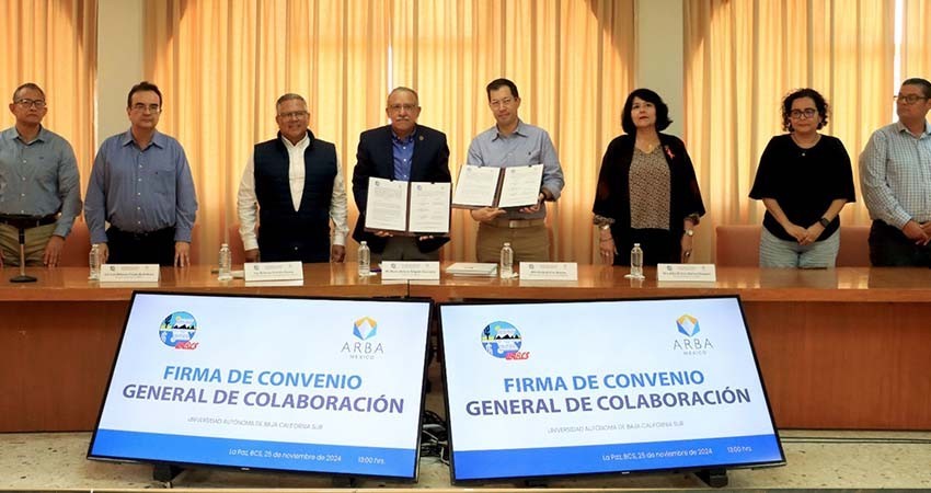 UABCS y Grupo ARBA firman convenio para estudiar factibilidad de planta desaladora en Matancitas, Comondú