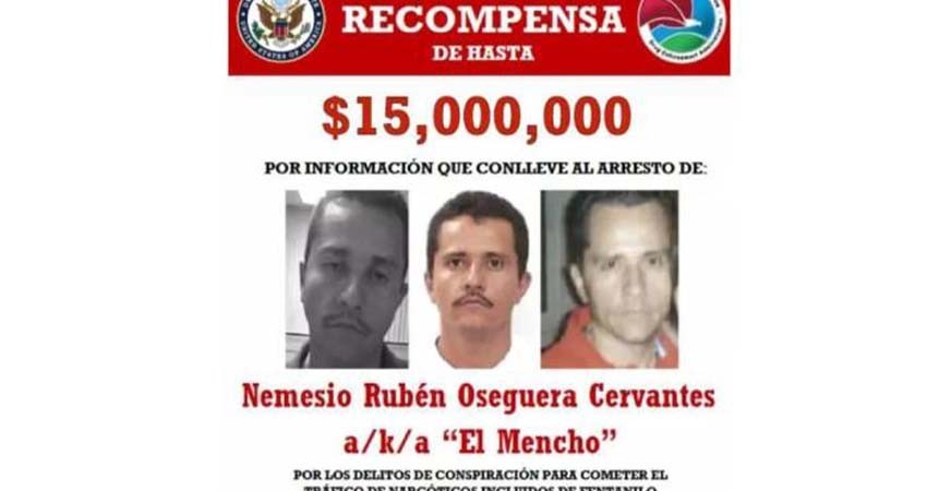 EU aumenta recompensa por El Mencho; ofrece 15 millones por líder del CJNG