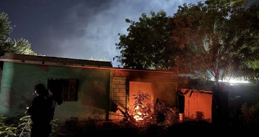 Ex pareja le prendió fuego a la casa luego de una riña