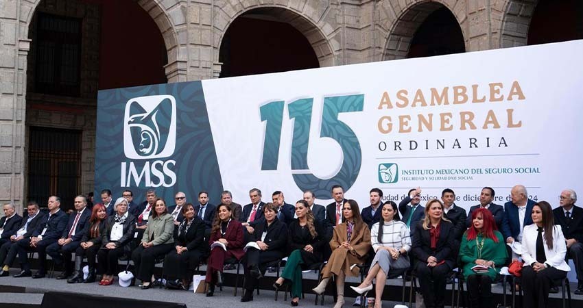 Asiste el gobernador Castro Cosío a la 115ª asamblea general ordinaria del IMSS