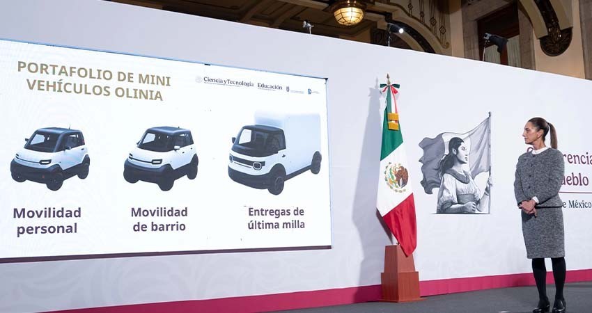 Presentan 'Olinia', armadora mexicana de autos eléctricos; costarán entre 90 y 150 mil pesos